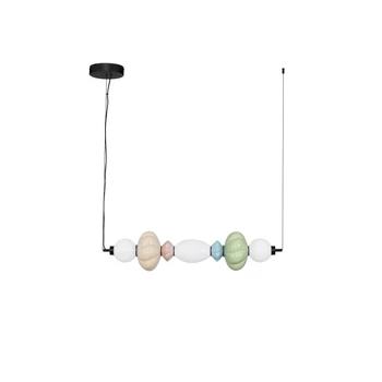 NovaLuce ONETA függeszték fém, üveg, fekete, sokszínű, LED, 23W, 1495lm, 3000K - NL-9009158