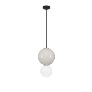 NovaLuce NOESIS függeszték fém, üveg, fekete, szürke, LED, 7W, 420lm, 3000K - NL-9009190