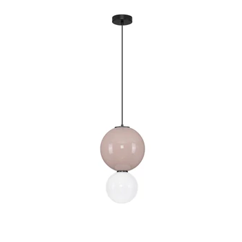 NovaLuce NOESIS függeszték fém, üveg, fekete, barna, LED, 7W, 420lm, 3000K - NL-9009192
