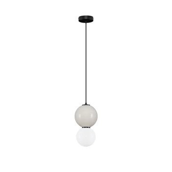 NovaLuce NOESIS függeszték fém, üveg, fekete, szürke, LED, 6W, 360lm, 3000K - NL-9009194