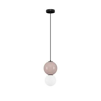 NovaLuce NOESIS függeszték fém, üveg, fekete, barna, LED, 6W, 360lm, 3000K - NL-9009196