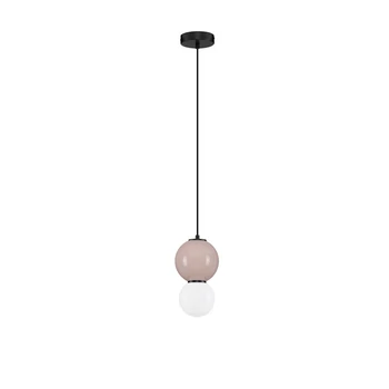 NovaLuce NOESIS függeszték fém, üveg, fekete, barna, LED, 4W, 240lm, 3000K - NL-9009200
