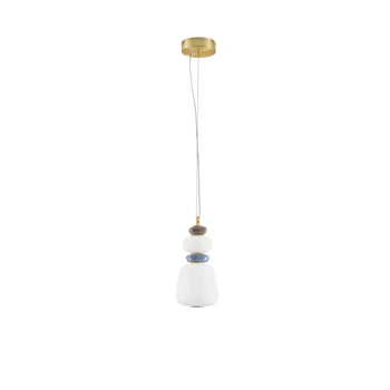 NovaLuce PALO függeszték fém, üveg, arany, sokszínű, LED, 12W, 720lm, 3000K - NL-9009205
