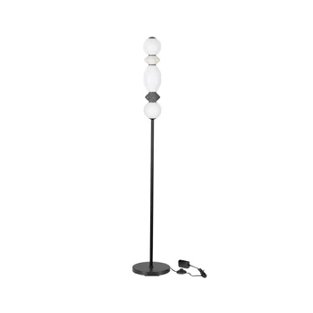 NovaLuce PALLINA állólámpa fém, üveg, fekete, fehér, LED, 16W, 960lm, 3000K - NL-9009309