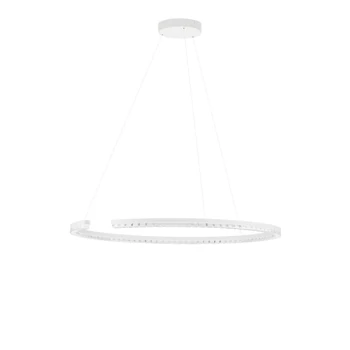NovaLuce GREAMY függeszték fém, akril, fehér, áttetsző, LED, 43W, 3000K, 2795 Lm - NL-9030957