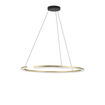 NovaLuce GREAMY függeszték fém, akril, arany, áttetsző, LED, 43W, 3000K, 2795 Lm - NL-9030958