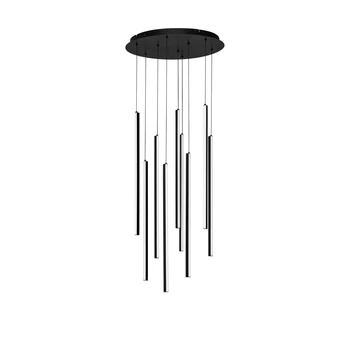 NovaLuce GRATTA függeszték fém, fekete, LED, 48W, 1920lm, 3200K - NL-9081804