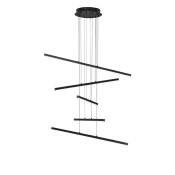 NovaLuce GRATTA függeszték fém, fekete, LED, 49W, 1715lm, 3200K - NL-9081805