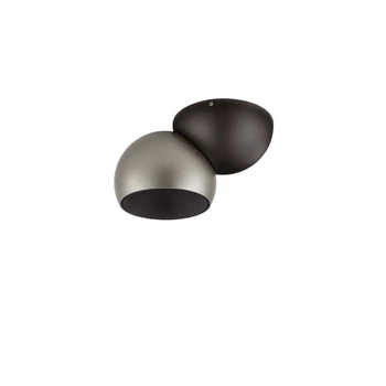 NovaLuce LUSA mennyezet lámpa fém, fekete, nikkel, LED, 11W, 3000K, 826 Lm - NL-9088224