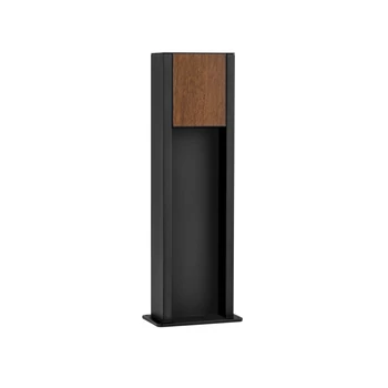 NovaLuce KIOO kültéri állólámpa fém, fa, fekete, LED, 11W, 464lm, 3000K, IP65 - NL-9136428