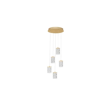 NovaLuce PHOS függeszték fém, akril, arany, áttetsző, LED, 28W, 3000K, 1792 Lm - NL-9190201