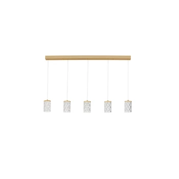NovaLuce PHOS függeszték fém, akril, arany, áttetsző, LED, 28W, 3000K, 1792 Lm - NL-9190202