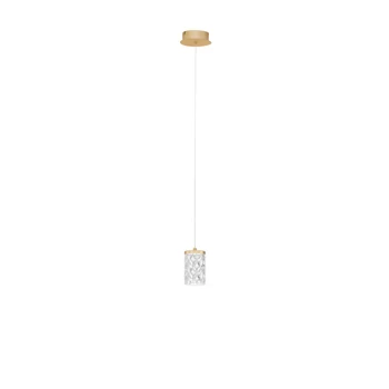 NovaLuce PHOS függeszték fém, akril, arany, áttetsző, LED, 6W, 3000K, 385 Lm - NL-9190204