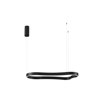 NovaLuce DUSSA függeszték fém, fekete, LED, 52W, 3045lm, 3000K - NL-9345691