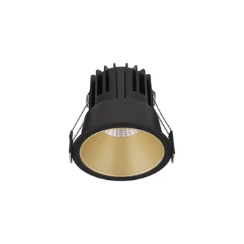 NovaLuce LUELA beépíthető szpotlámpa fém, fekete, arany, LED, 2700K, 13W, 1170lm - 9580641