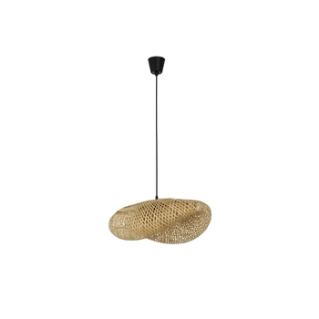 NovaLuce ADALINE függeszték természetes, fekete, sárga, E27 - NL-9586540