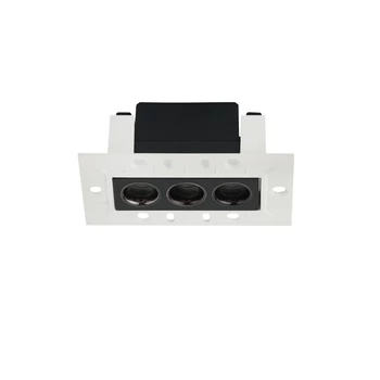 NovaLuce CANON beépíthető szpotlámpa fém, fekete, LED, 6W, 3000K, 310 Lm - NL-9695180