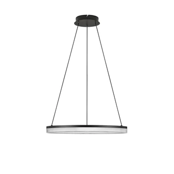 NovaLuce LONELA függeszték fém, üveg, fekete, áttetsző, LED, 25W, 1500lm, 3000K - NL-9695503
