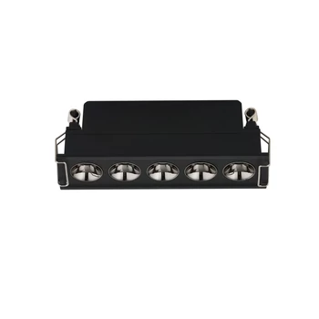 NovaLuce GONO beépíthető szpotlámpa fém, fekete, LED, 11W, 3000K, 541 Lm - NL-9844085