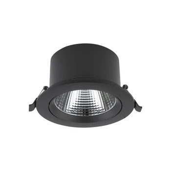 Nowodvorski EGINA besüllyeszthető szpotlámpa műanyag, fekete, LED, 3000K, 15W, 1000lm - TL-10557