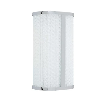 Nowodvorski PALMAS fali lámpa fém, üveg,króm, fehér, LED, 4000K, 15W, 1000Lm, IP44 - TL-10729