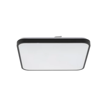 Nowodvorski AGNES SQUARE fürdőszobai mennyezet lámpa fém, műanyag, fekete, fehér, LED, 32W, 3000K, 2700Lm, IP44 - 10985