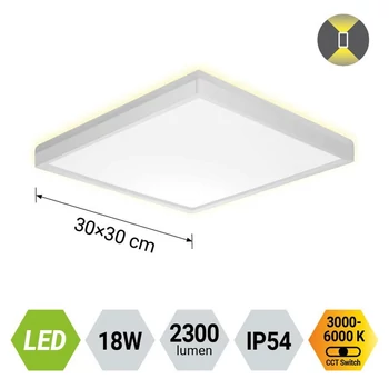Prezent CORDIA fürdőszobai mennyezet lámpa műanyag, fehér,  LED, 18W, 3000K-6000k, 2300Lm, IP54 - 27307