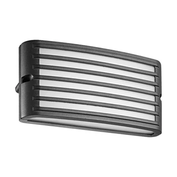 Prezent PLUTO kültéri fali lámpa fém, műanyag, fekete, LED, 9W, IP54 - 31317