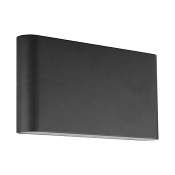 Prezent MAER kültéri fali lámpa fém, üveg, fekete, LED, 10W, IP44 - 31318