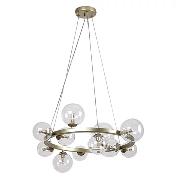 Rabalux ASLOV függeszték fém, üveg, arany, áttetsző, G9 - 71300