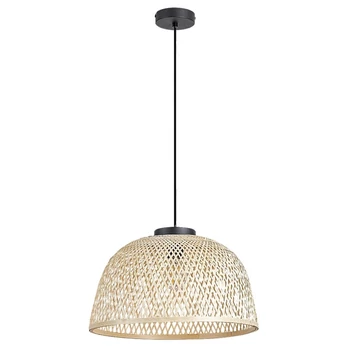 Rabalux RATTAN függeszték fém, rattan, fekete, fa, E27 - Rabalux-72025