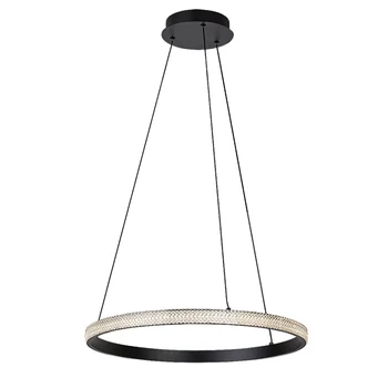 GRETE függeszték fém, akrill, fekete, fehér, LED, 3000K, 32W, 2150lm - 72258