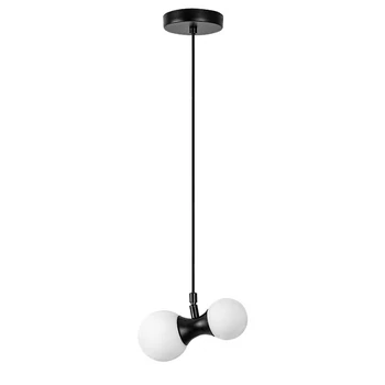 Rabalux LITION függeszték fém, üveg, fekete, fehér, G9 - 72299