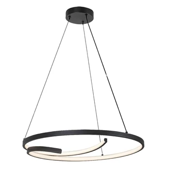 Rabalux NILOO függeszték fém, műanyag, fekete, áttetsző, LED, 40W, 3000K, 2080Lm - 72367