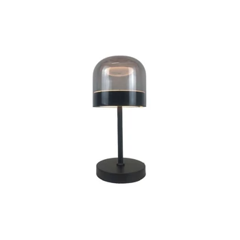 Rabalux XELIRA asztali lámpa fém, üveg, fekete, füstszín, LED, 13W, 3000-4000-6000K, 680Lm - 74037