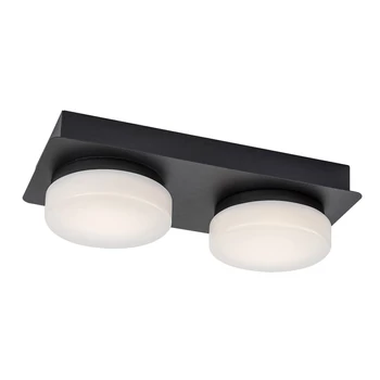 Rabalux ATTICHUS fürdőszobai mennyezet lámpa fém, műanyag, fekete, fehér, LED, 4000K, 11W, 1200lm - Rabalux-75002