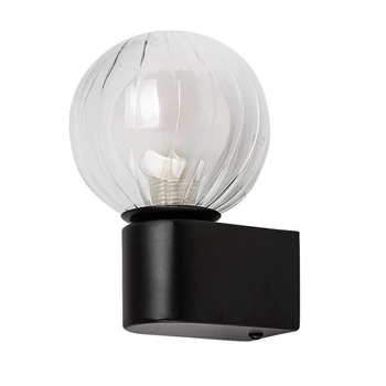 Rabalux COLZAR fürdőszobai fali lámpa fém, üveg, fekete, áttetsző, G9, IP44 - 75021