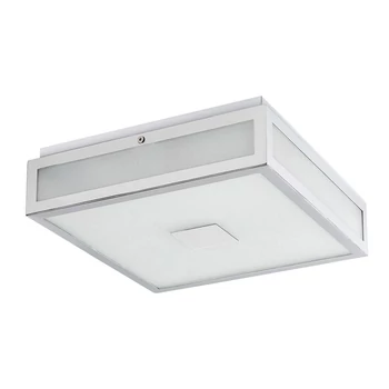 ZOYA fürdőszobai mennyezet lámpa fém, üveg, króm, fehér, LED, 4000K, 18W, 1390lm, IP44 - 75032