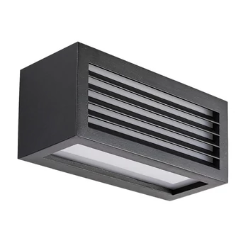 Rabalux LUBLIN kültéri fali lámpa fém, műanyag, fekete, fehér, LED, 4000K, 10W, 480lm, IP54 - 77100