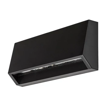 Rabalux IBAR kültéri fali lámpa műanyag, fekete, áttetsző, LED, 3W, 250lm, 3000K, IP54 - 77109