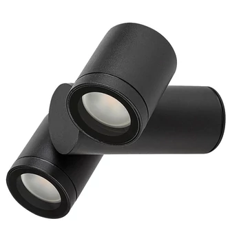 Rabalux ENOL kültéri fali lámpa fém, üveg, fekete, áttetsző, GU10, IP44 - 77111