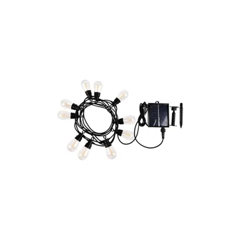 Rabalux ZIRC kültéri szolár lámpa műanyag, fekete, áttetsző, LED, 3.6W, 35lm, 2700K, IP44 - 77165