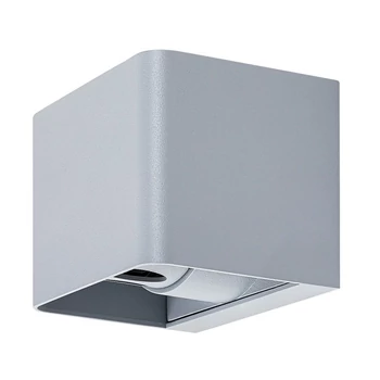 Rabalux HALLSTATT kültéri fali lámpa fém, üveg, szürke, áttetsző, LED, 10W, 360lm, 3000K, IP54 - 77170