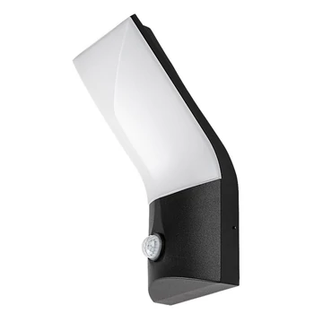 Rabalux TOLNA kültéri fali lámpa mozgásérzékelővel fém, műanyag, fekete, fehér, LED, 10W, 770lm, 3000K, IP54 - 77172