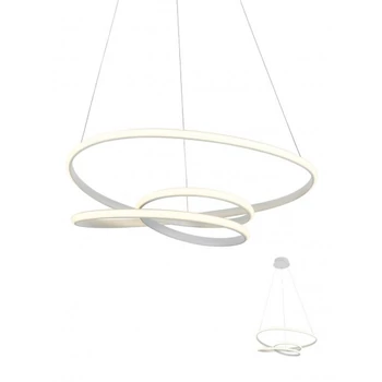 Redo SINTRA függeszték fém, fehér, LED, 57W, 3705lm, 3000K - 01-2191