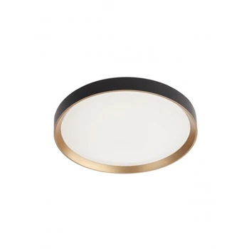 Redo CASTER mennyezeti lámpa műanyag, fekete, arany, LED, 45W, 3088lm, 4000K - 01-2970