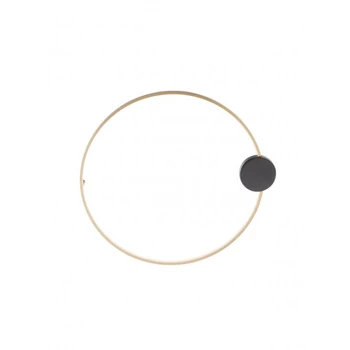 Redo ATOM fali lámpa fém, fekete, réz, LED, 20W, 1641lm, 3000K - 01-3103