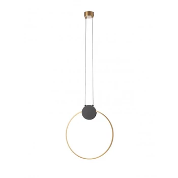 Redo ATOM függeszték fém, fekete, réz, LED, 11W, 887lm, 3000K - 01-3106