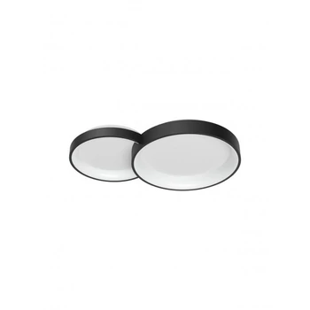 Redo COMBI mennyezeti lámpa fém, akril, fekete, opál, LED, 50W, 4248lm, 3000K-4000K-6000K - 01-3372