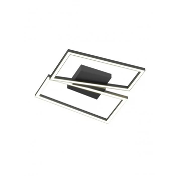 Redo SLASH mennyezeti lámpa fém, fekete, LED, 30W, 1955lm, 3000K-4000K-6000K - 01-3539